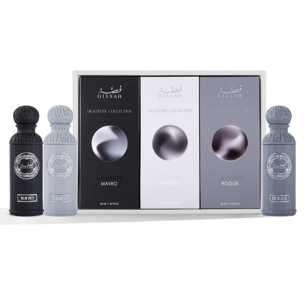 مجموعة Gissah Graphite الفاخرة – 3 عطور أصلية